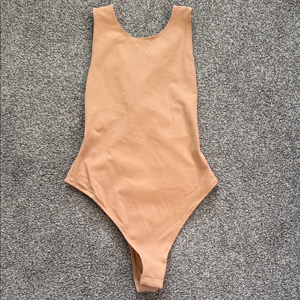 Free People beige Bodysuit